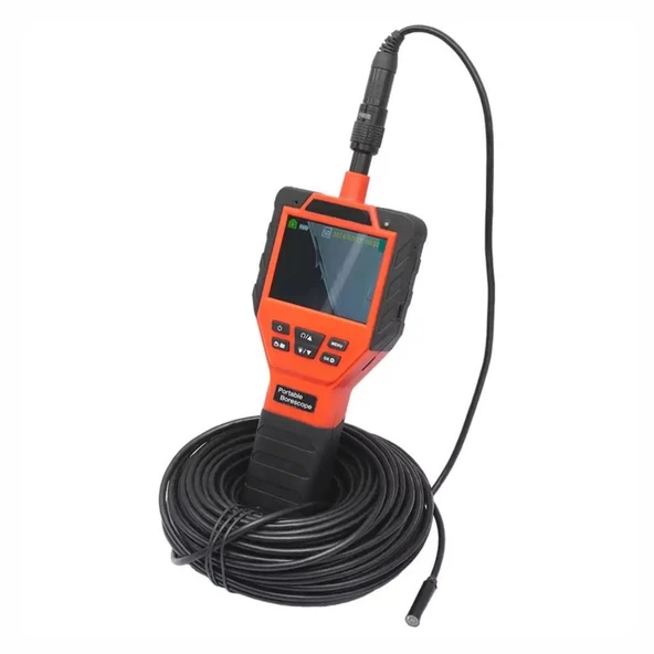 QBH KS05PL90-50 Yılan Tipi Boru Kontrol Kamerası Boroskop Endoskop 50 Metre - 2