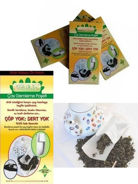 Ev Tipi Çay Demleme Poşeti 25Li Paket - Resim 5