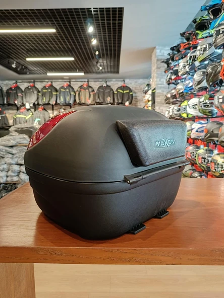 MAXEM 35 LT SİYAH RENK MOTOSİKLET ARKA ÇANTA - Resim 3