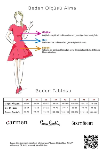 Kırmızı Simli Tül İşlemeli Straplez Nişanlık - 6