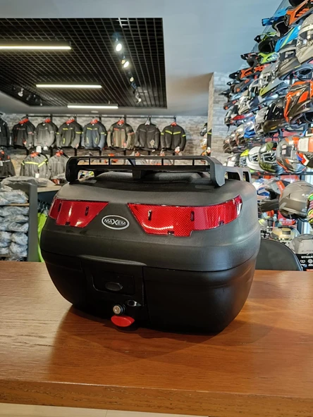 MAXEM 40 LT SİYAH RENK MOTOSİKLET ARKA ÇANTA - Resim 3