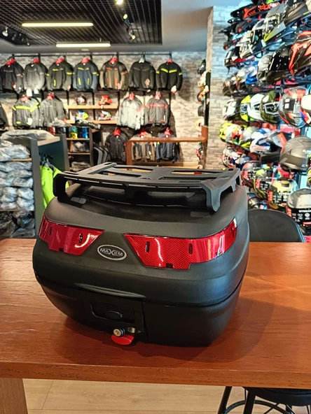 MAXEM 40 LT SİYAH RENK MOTOSİKLET ARKA ÇANTA - Resim 4