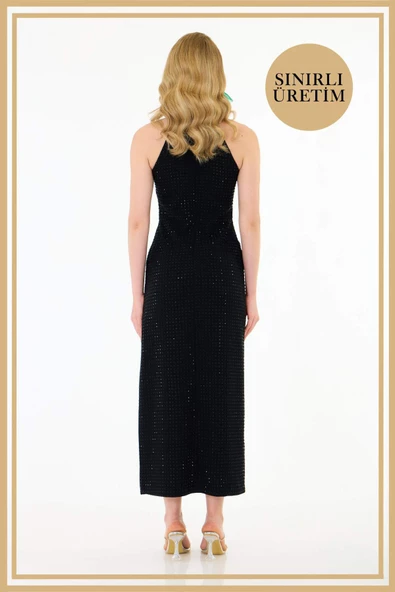 Limited Edition | LILY Siyah Uzun Elbise - 5