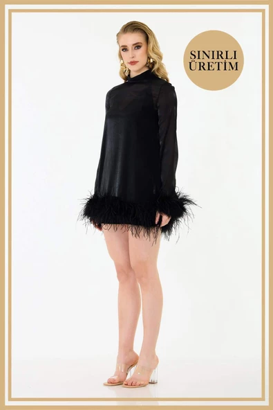Limited Edition | BLAIR Siyah Mini Elbise - 4