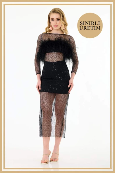 Limited Edition | TALİA Siyah Mini Elbise
