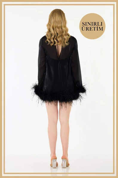 Limited Edition | BLAIR Siyah Mini Elbise - 5