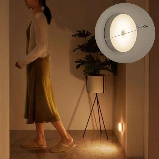 Sensörlü Mıknatıslı Yapışkanlı - Çekmece - Dolap Köşe Aydınlatıcı Kablosuz Şarjlı Led Spot Mutfak Lamba - 5