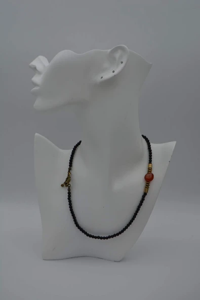 STONEAGE ONİKS HEMATİT VE AGATE TAŞLI KOLYE - 5
