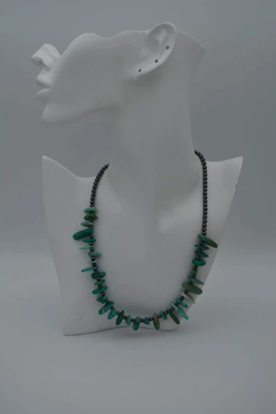 STONEAGE AMAZONİT VE HEMATİT KOLYE - 5