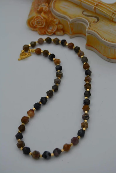 STONEAGE ÖZEL KESİM AGAT KOLYE - 5