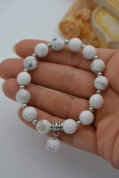 STONEAGE JEWELLERY Havlit Taşından Spor Bileklik - 4