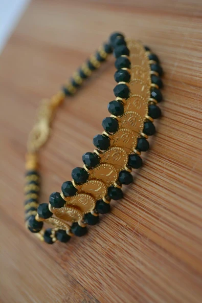 STONEAGE Bileklik Çek Kristali ve Yirmiiki Ayar Altın Kaplama - 2