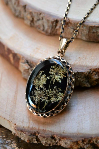 STONEAGE JEWELLERY Kuru Çiçek Bayan Kolye