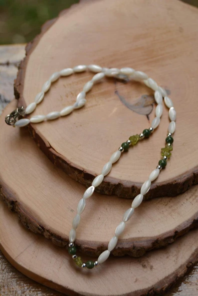 STONEAGE JEWELLERY Özel Tasarım Sedef Bayan Kolye - 2