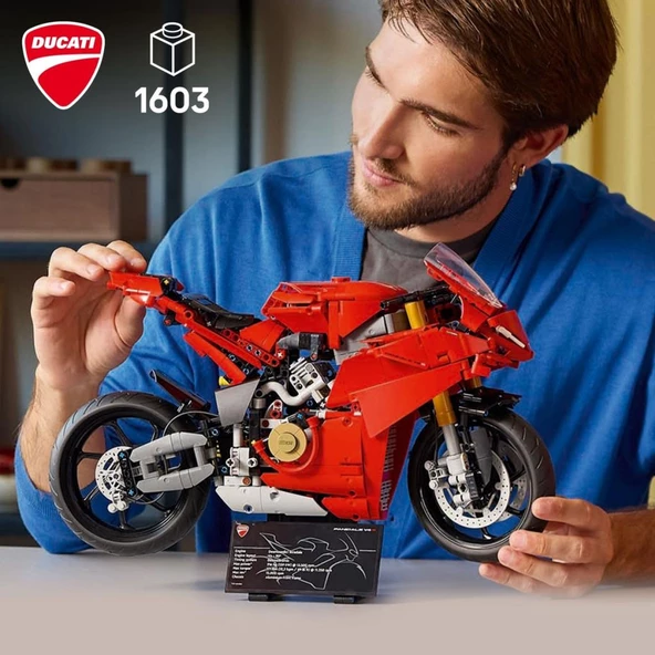 LEGO 42202 Technic Ducati Panigale V4 S Motosiklet - 5