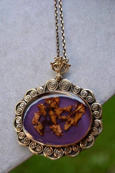 STONEAGE JEWELLERY Kuru Çiçek Bayan Kolye - 2