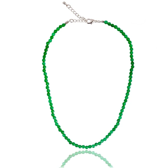 STONEAGE Bayan Kolye Yeşil Jade Ceyt Doğal Taş Dengeleyici ve İyileştirici - 3