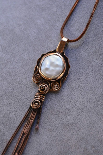 STONEAGE JEWELLERY Bayan Kolye Sakız İncisi - 3