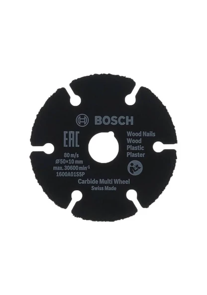 Bosch Carbide Multi Wheel 50 mm Universal Kesme Diski - 1600A01S5X