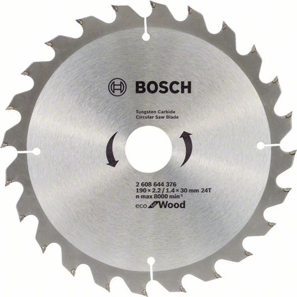 Bosch Eco 190 x 30 MM 24 Diş Daire Testere Bıçağı - 2608644376