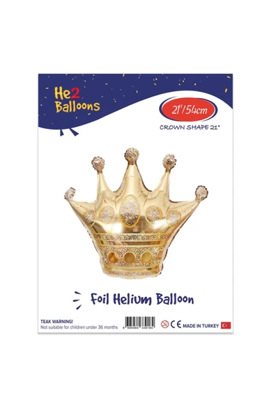 Vipfoni 21" Folyo Balon -Kral Tacı
