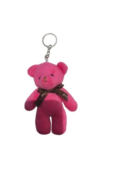 Vipfoni Pembe Renkli Çift Peluş Ayıcık Anahtarlık