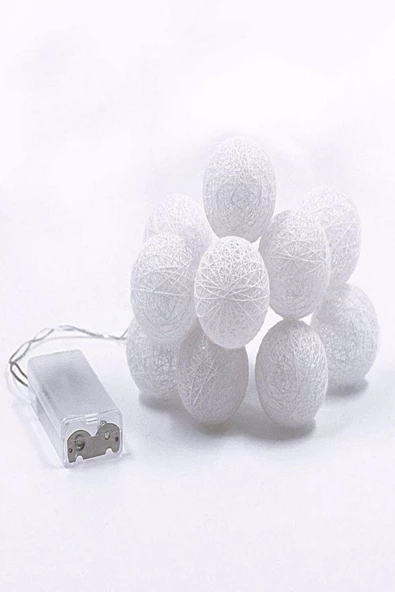 BİDOLUMUTLULUK Işıklı Koton Top Dizeleri Led 10'lu 1,5 M- Pembe - 4