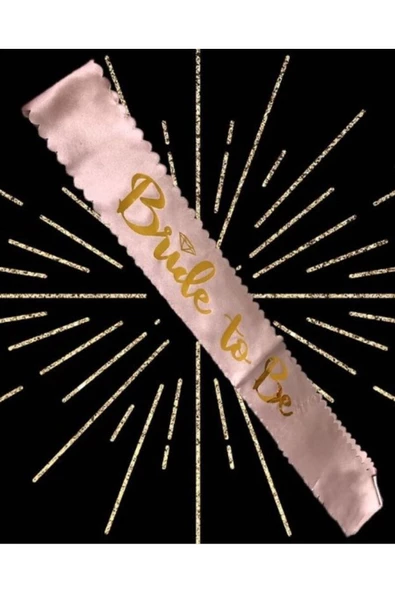 Vipfoni Saten Üzerine Bride To Be Yazılı Bekarlığa Veda Kuşağı
