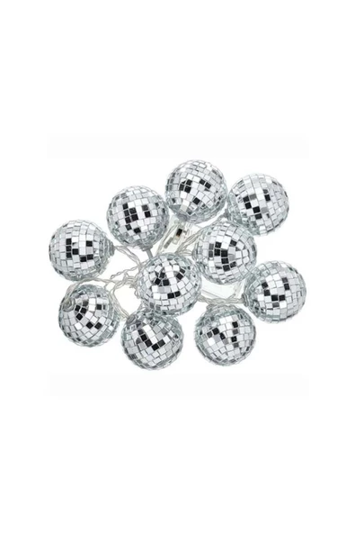 Vipfoni Dekoratif Süsleme Mini Disko Topu 10’lu Led Zinciri - 3