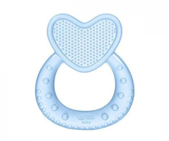 Wee Baby Kalpli Silikon Diş Kaşıyıcı Açık Mavi