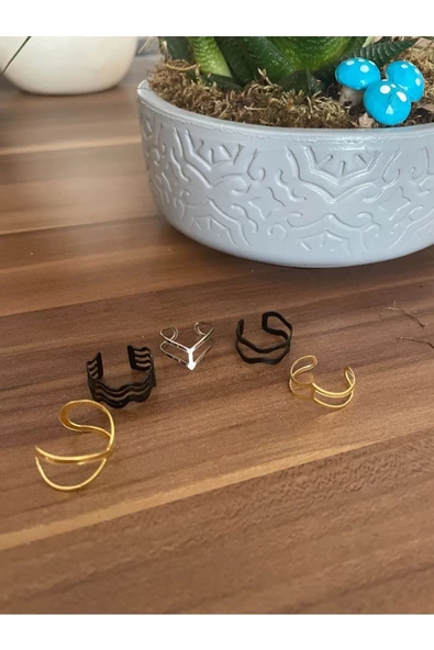 Vipfoni Ayarlanabilir 5 Li Eklem Yüzük Set
