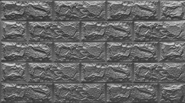 Renkli Duvarlar Gri Yapışkanlı 3D Kabartmalı Duvar Kağıdı 70x38 cm 0,26 m2 NW02