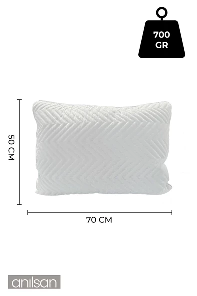 Klimalı Ortopedik Yastık - Yumuşak ve Hava Kanallı 50x70 cm, 700 gr Premium Silikon - 2