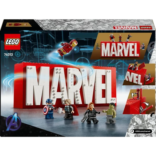 LEGO 76313 Marvel: MARVEL Logosu ve Minifigürleri - 4