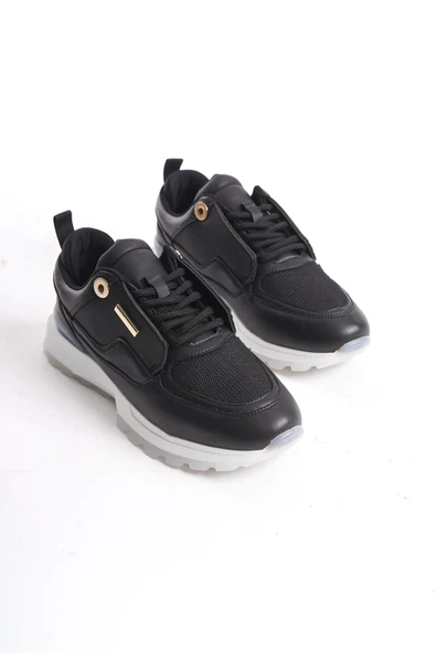 Kadın Rahat Taban Sneaker Bağcıklı Trend Günlük Tam Kalıp Spor Ayakkabı - 12
