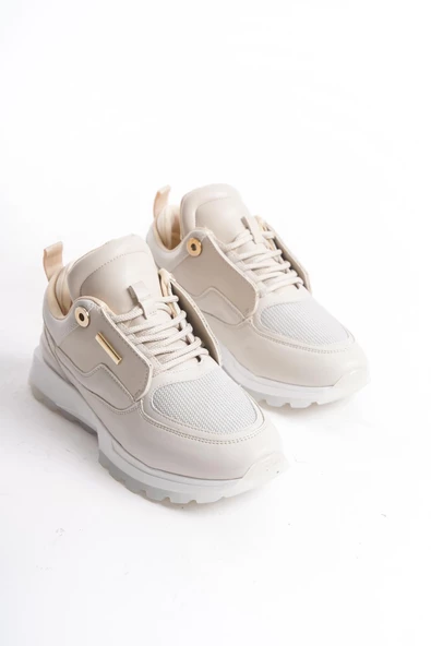 Kadın Rahat Taban Sneaker Bağcıklı Trend Günlük Tam Kalıp Spor Ayakkabı - 4