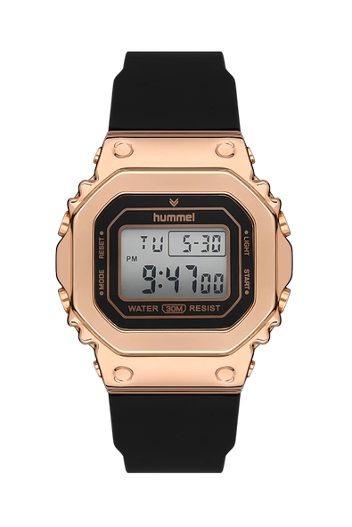 Hummel Erkek Kadın Spor Kol Saati Rose Gold Siyah Hm-2001Md-3