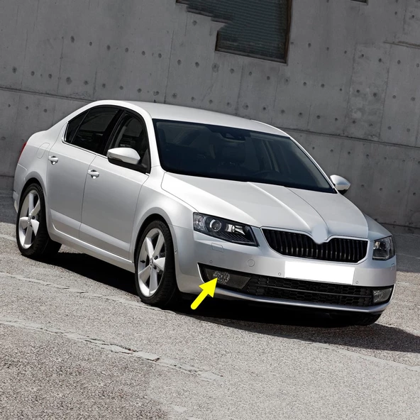 Skoda Octavia A7 2013-2017 Ön Sağ Sis Farı İçi Siyah 5E0941702E