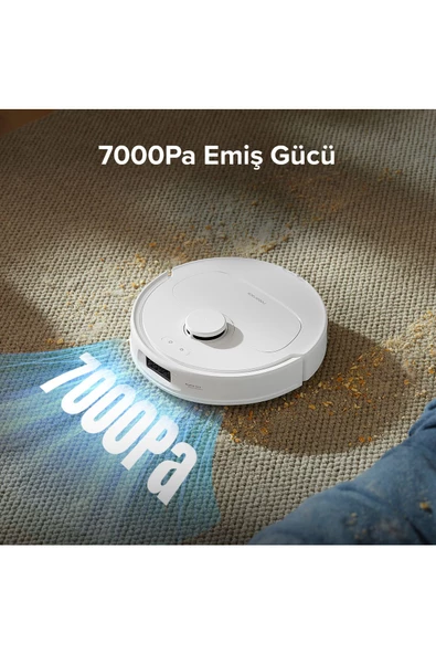 Roborock Qrevo S Çöp İstasyonlu Beyaz Akıllı Robot Süpürge - 6