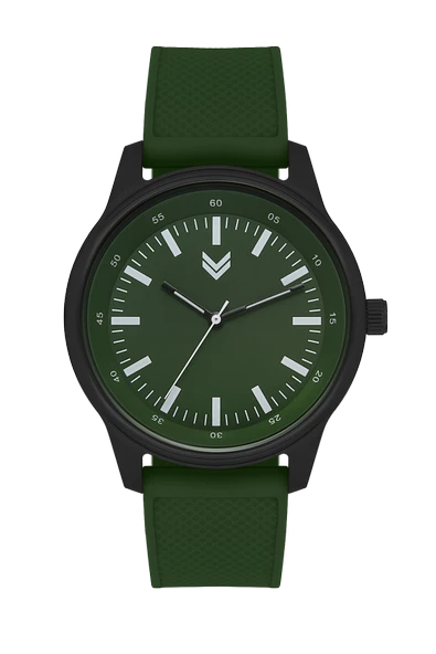 Hummel Erkek Kadın Spor Kol Saati Siyah Yeşil Hm-3002Ma-3