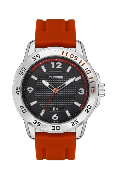 Hummel Erkek Spor Kol Saati Gümüş Kırmızı Hm-3000Ma-4