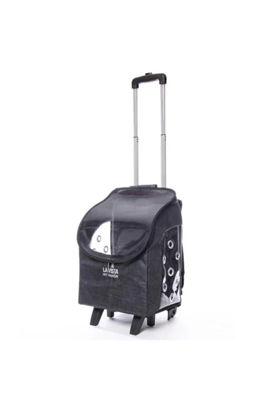 LAVİSTA Kedi Köpek Valizi Çekçekli - Resim 4