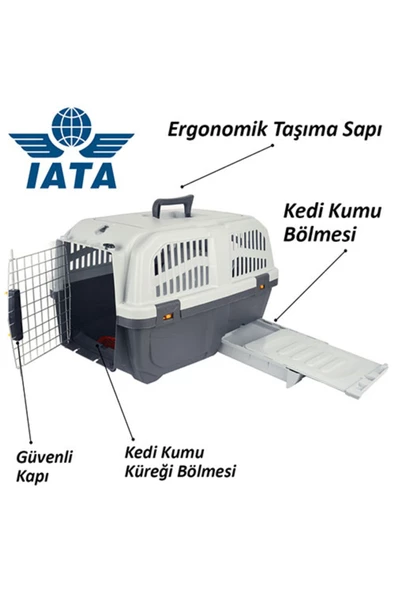 Bracco Skudo Skudo-3 Tuvaletli Kedi Seyahat Taşıma Çantası 60x40x39 Cm - 2