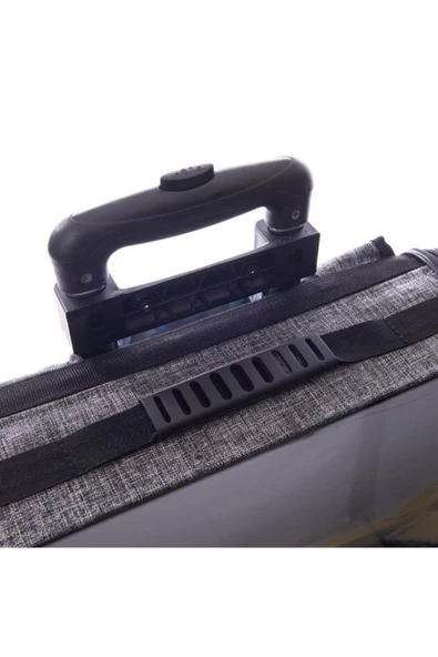 BRAVE PAWS Kedi Köpek Çekçekli Kale Valizi Gri - Resim 8