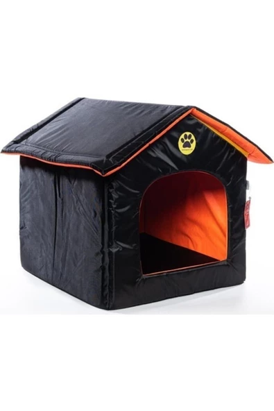 LAVİSTA VOLMİN PETSHOP Lavista Dış Mekan Ve Iç Mekan Kedi Ve Köpek Kulubesi Siyah