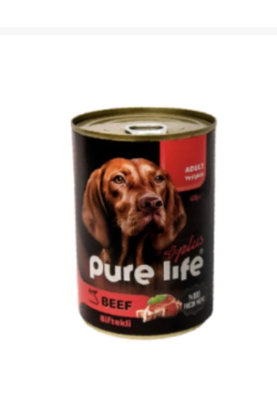 PureLife Pure Lıfe Plus Köpek Konserve 400 Gr * 12 Adet Biftekli