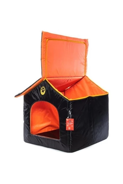 LAVİSTA VOLMİN PETSHOP Lavista Dış Mekan Ve Iç Mekan Kedi Ve Köpek Kulubesi Siyah - 3