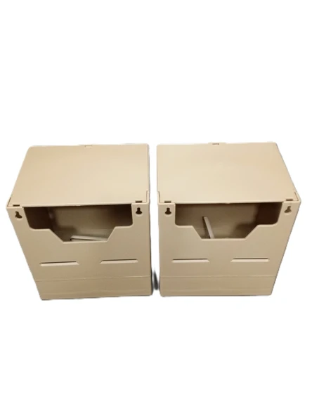 peturunsatis Finch Plastik Yuvalik 9,5 X 14 X 13 ( Kahve V Agiz ) 2 Adet