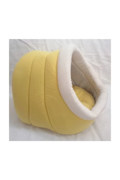 Ankaflex Polar Alaska Kedi evi KediYuvası Kedi Minderi Kedi Kulübesi- Sarı - 2