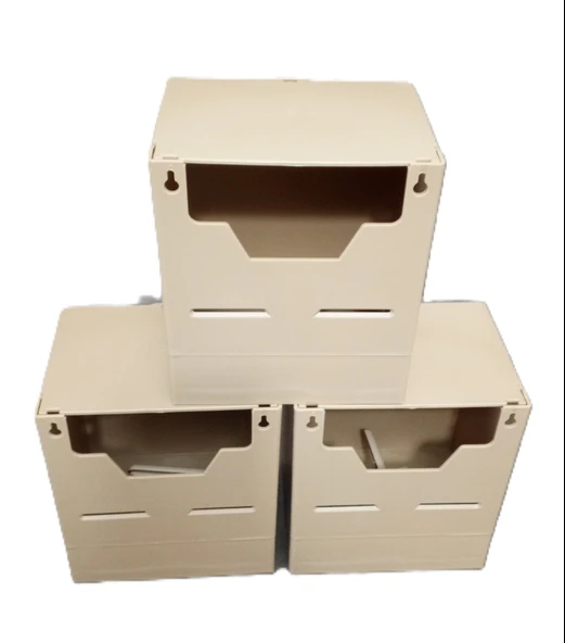peturunsatis Finch Plastik Yuvalik 9,5 X 14 X 13 ( Kahve V Agiz ) 3 Adet